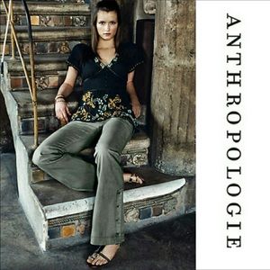 Anthro Lithe brand black Sycamore top